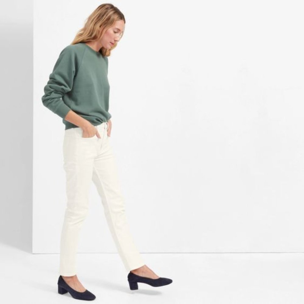 Everlane Boyfriend White Jeans size 30